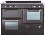 Richmond 900 Richmond 1100 Features: Dramatic Dawn Main multifunction Tall fanned Separate dual circuit electric grill & conventional Dual Fuel option - 1 piece gas hob with 5 burners including
