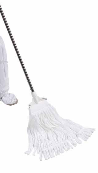 14 Contec Cleanroom Mops www.contecinc.com Edgeless Floor Mops Cleanroom laundered polyester tube mop heads made from strong durable knitted polyester.