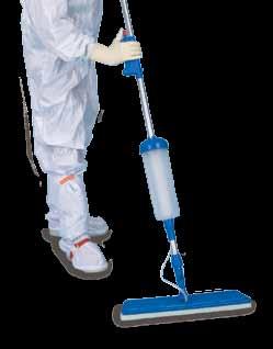 The Tax-Fre mop leaves surfaces extremely clean without the use of any solvents or liquids.