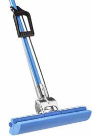 CONTROLLED ENVIRONMENT // Roll-O-Matic Roll-O-Matic Original Stainless Steel Sponge Roller Mop Original (6210 & 6214) Stainless Steel Cleanroom Roll-O-Matic Sponge Roller Mop in a 72 length for high