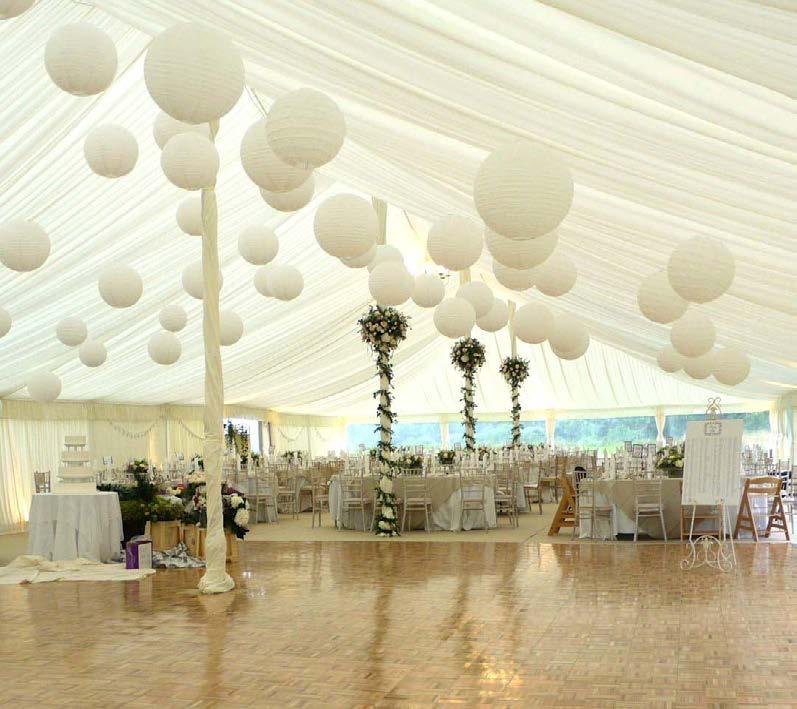 Marquee Lighting Lighting is the ultimate show stopper, so create wonderful focal points to get the party started.
