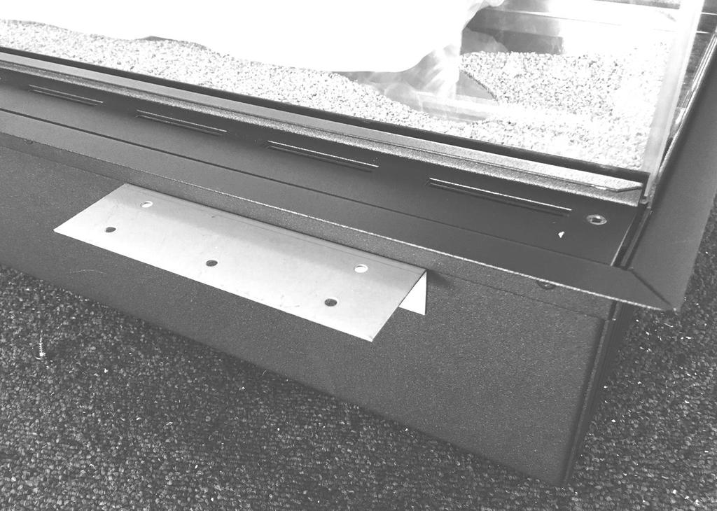 E1030 Plinth installation: It is advised that the plinth is installed to the product before installation. (Wall mounted).