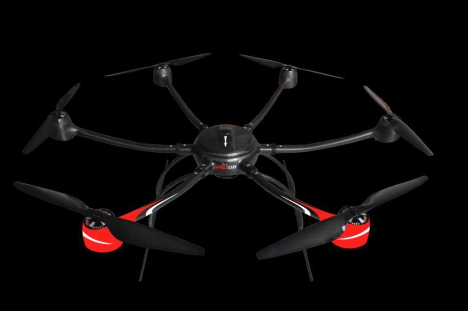 KWT-X6L More than 65 minutes flight time Features Carbon fiber integrated molding with high rigidity and light weight; supports more than 60 minutes flight time.