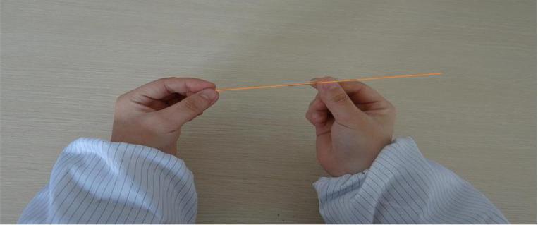 an optical fiber is set into the heat shrink tube. Figure 3.2 As shown in Figure 3.