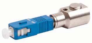 International Fibre Catalogue - Adaptors & Accessories Bare Fibre Adaptor Popular SC type connector with PC ferrule Easy to clean Smooth fibre feed Temporarily connect to fiber under test 900 micron