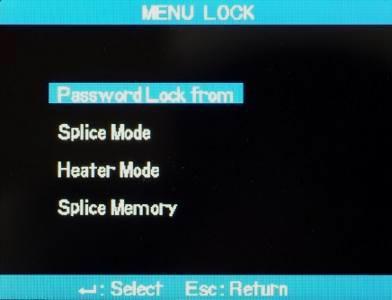 8.3. Menu Lock 1) Select Menu Lock in [Sub Menu] and press ENTER Key.