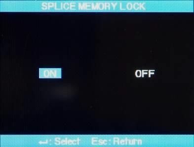 5) If you choose Splice Memory and Yes, deleting splice results cannot be made.