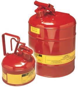 Safety Cans for Storage and Approved container of not more than 5 gallons capacity