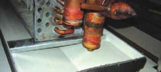 With drain end connections on the front and back of the unit, the drain pan is constructed of GI