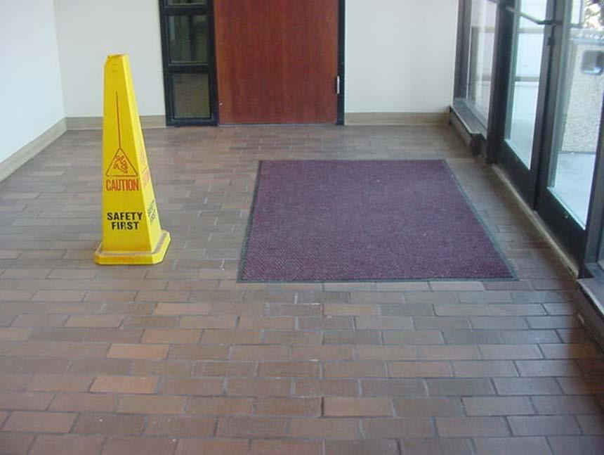 mats in wet areas Place mats in front of all entrance doors.