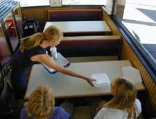 Strains & Sprains Control Measures Avoid reaching across tables while serving