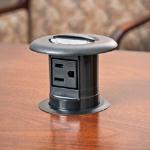 Features Application General Material Color Cover Color Knockouts_IDW Dimension Information Provides easy access to a power outlet, simply pull up the receptacle to plug in a device 6 ft.