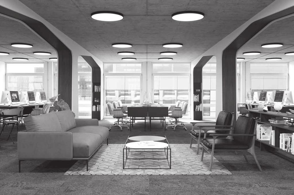 2 4 2 5 Workspace The A building s interior workspace showcases the best in Modernist design principles: Sixties inspired exposed sandwich columns and