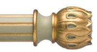 above finials with one of our Fluted Poles and Stem Brackets, both of which are suitable for either