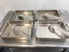 stainless steel display roasting pans w/