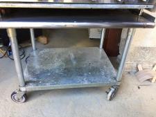 77 Stainless steel equipment stand with undershelf