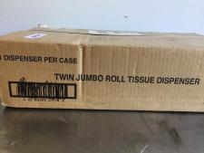 82 New twin jumbo roll toilet paper dispenser -