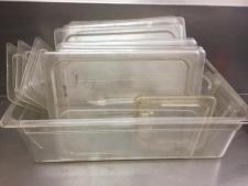 food container - (12)Cambro poly lids in poly