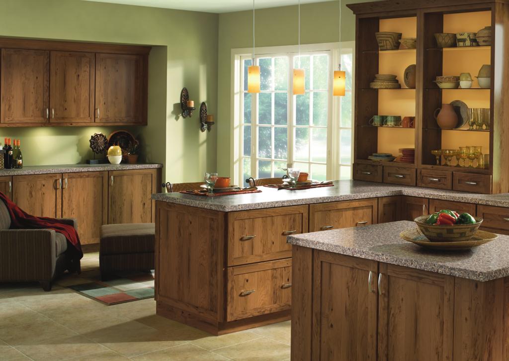 Finishes The finish technique of your cabinetry will impact and color your everyday life. The possibilities are endless. Our finish options can add bold contrast to your design.