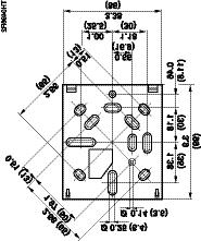 RAB10 Series Two-pipe Fan Coil Room Thermostat Dimensions Dimensions in inches (millimeters) Figure 7. RAB10 Unit. Figure 8. Base Plate. Figure 9. ARG70.