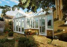 The P-shape conservatory creates a multifunctional space with two distinctive areas which can