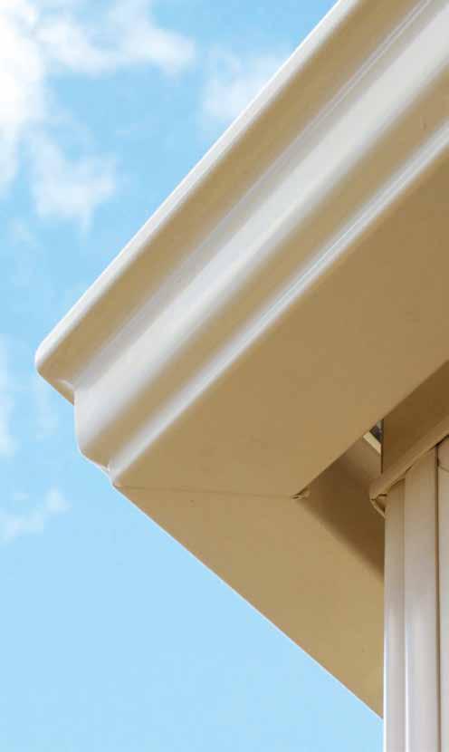 Guttering A decorative guttering system designed for good looks and performance finishes off your roof