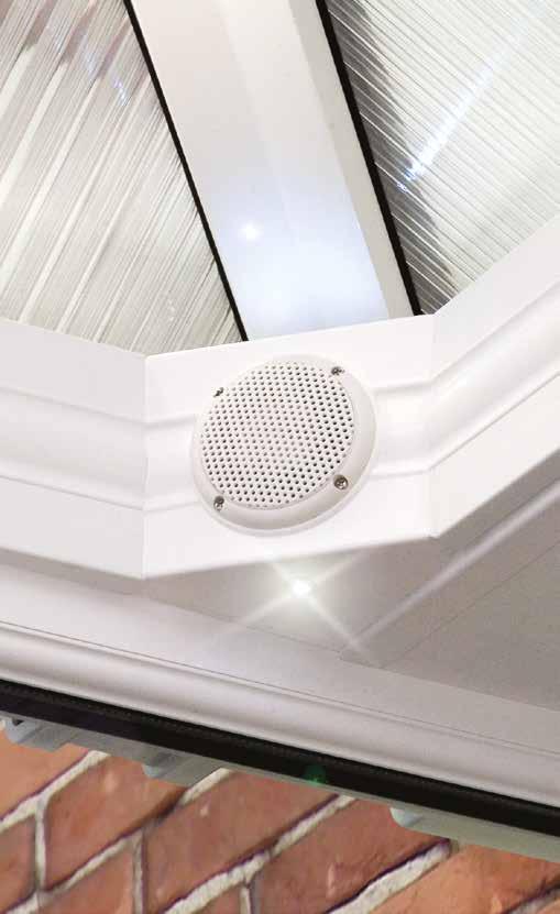 MOOD integrated audio for sleek and stylish listening MOOD is a fully integrated conservatory speaker