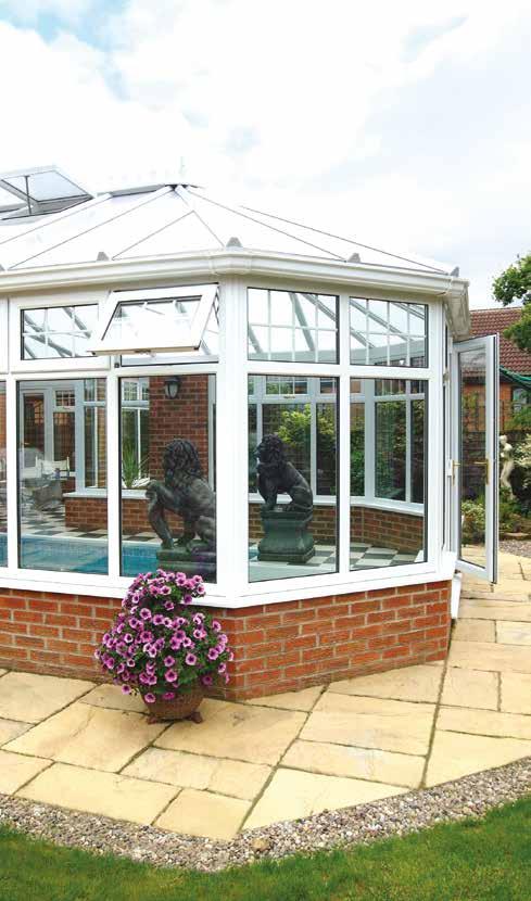 Co-ordinate your colours A selection of colour options for your conservatory is available to complement your home.