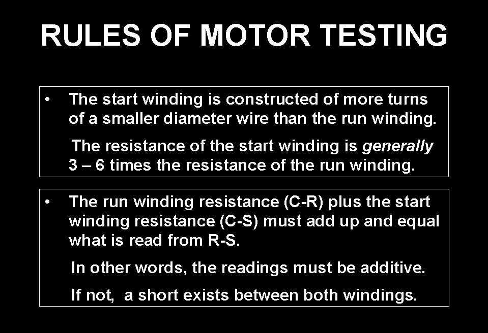 If the start capacitor fails, the motor may start if conditions are right, but the motor will draw high amps.