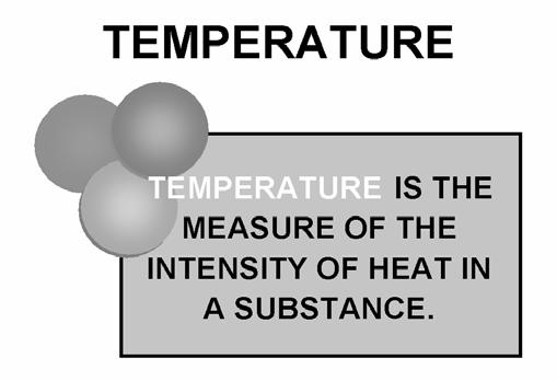 In other words temperature measures sensible heat, but not latent heat. 8. The same principles that apply to moving heat in our surroundings apply to the movement of heat in equipment.