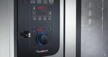 where space is tight HygienicCare The new concept in hygiene from Convotherm covers all main areas that come into contact with the user: the control panel, door
