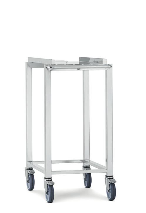 Roll-in frame* Required for sliding the shelf rack or plate rack in and out of Convotherm 4. For models 6.