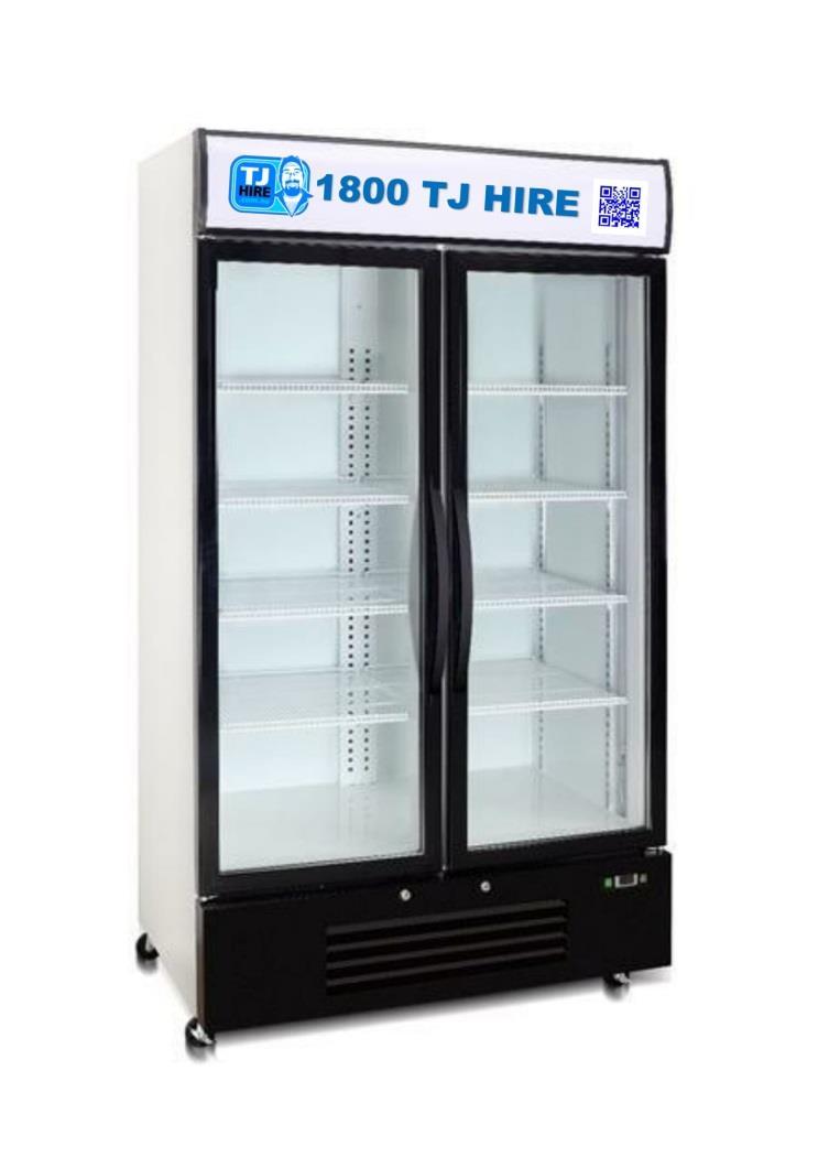 2 DOOR GLASS DISPLAY FREEZER Double Door Glass Freezer 726 Litre Triple glazed heat reflecting glass with heater wires Digital controller and digital temperature display Dynamic fan forced cooling