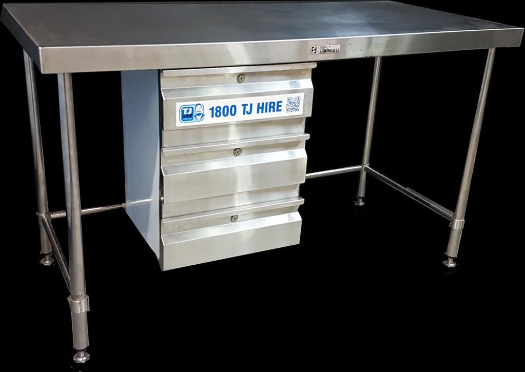 STAINLESS STEEL BENCH Stainless steel work benches 1500W x 700D x 900H mm