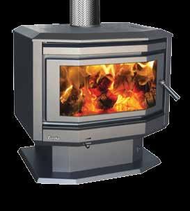 This stylish and modern range offers 3 models: The Emerald is the versatile mid size woodheater with streamlined sides and is ideal