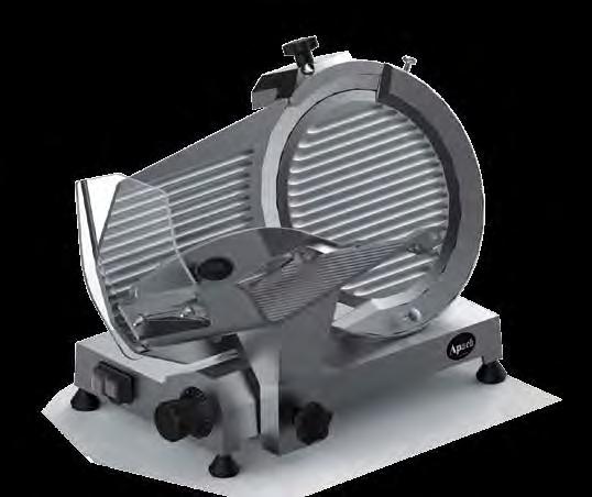 Slicers Structure in anodized cast aluminium alloy Ventilated motor 25