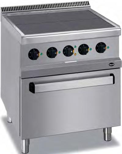 Electric Low Plates Modular Cooking Line 700 Series APRE-77QFEK Rapid heating 300x300 mm cast iron