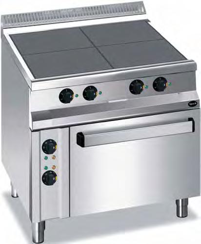 Electric Low Plates Modular Cooking Line 900 Series APRE-89QFEK Rapid heating hotplates
