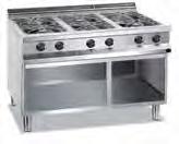 800x900x850 Net weight, Kg 54 92 142 142 APRG-129P APRG-129FE APRG-129FG Burners 6 6 6 Open stand * - - Hinged door closed