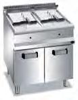 Fryers Drain tap beneath the tank Overheating protection safety switch Flame stabilizer system and piezoelectric