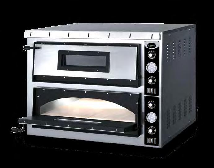 Pizza Ovens, Large Electric and Gas Pizza Equipment Stainless steel door and front panel 6 separate heating