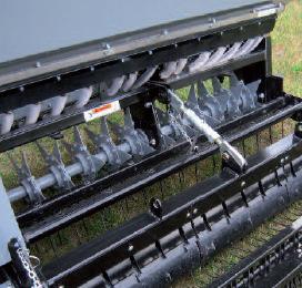 Soil loosening and simultaneous soil conditioner application replaceable rotor shafts and mounting of the 70 cuts per square meter Depth: 10.