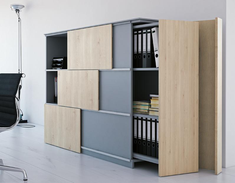 1. Power assisted height adjustment LegaDrive: works so your back won t need to. 2. Organisational system Big Org@Tower: the entire storage space pulls out to the side. 3.