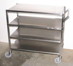 Dimensions Length: 54cm Width: 54cm Height: 86cm Stainless Steel Trolley