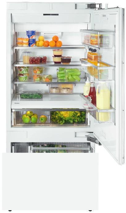 MasterCool fridge freezers Product overview Model number KF 1801 Vi KF 1901 Vi Fridge freezer Integrated/Built-under / / Door hinging Right or Left Right or Left Lighting in