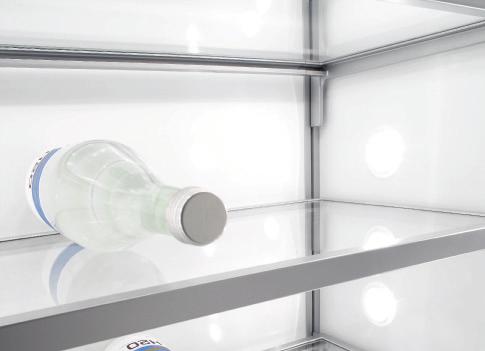 ideal food storage conditions, ice and water dispensers, a brilliant light concept and easy
