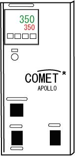 A) COMET controller Page 8 of 27 1 Temperature controller Iron temperature can be set using this controller. To change the temperature, refer to the page 10-11 of this manual.