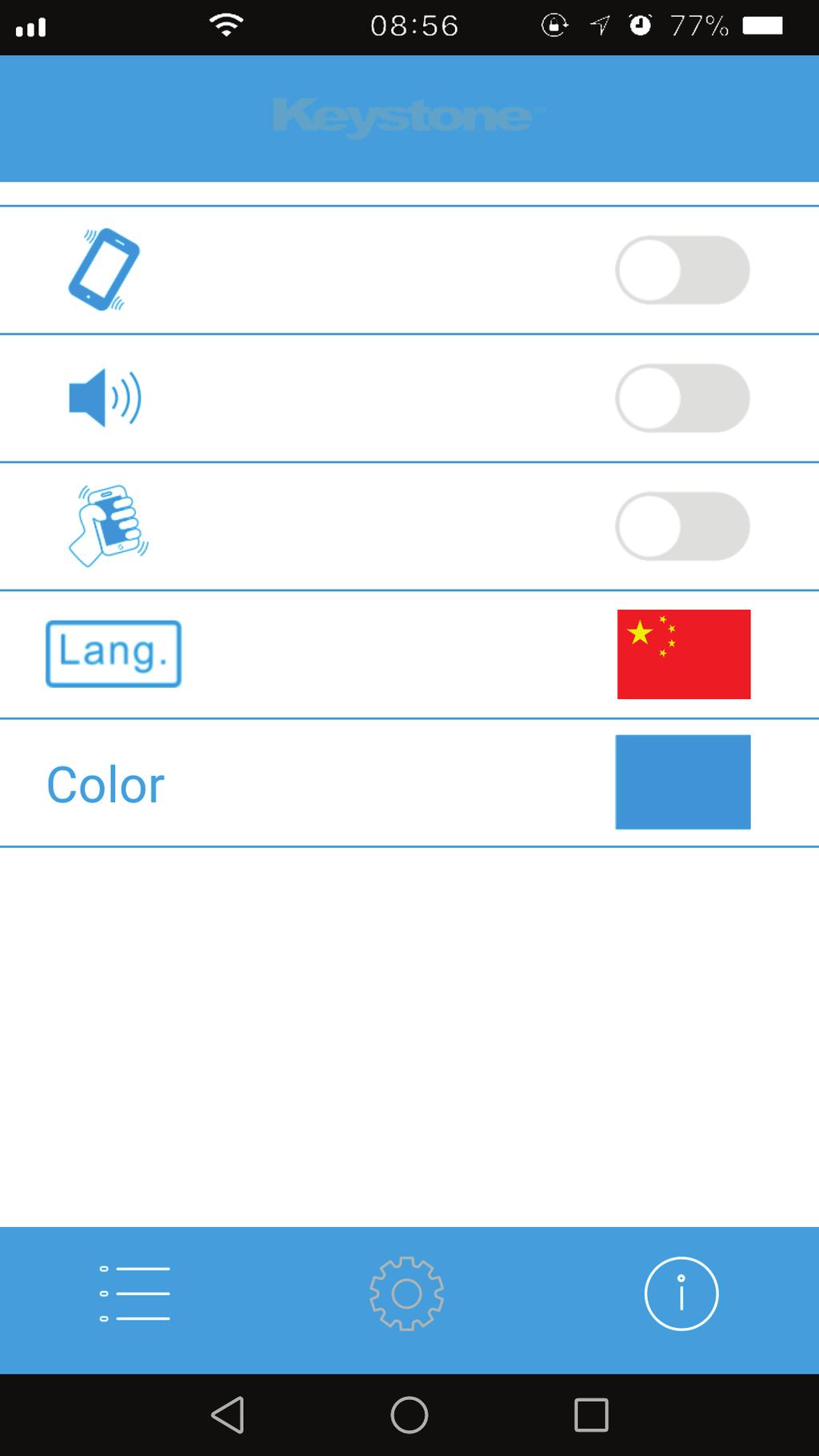 Language setting: You can choose the