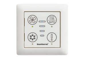RESIDENTIL VENTILTION CONTROLLERS CONTROLLERS Wired control (HCP 10) Dantherm offers a pre-wired control unit, which is connected to the ventilation unit with a 6m cable.