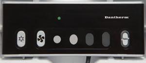RESIDENTIL VENTILTION CONTROLLERS CONTROLLERS Control panel (HCV 300, 400, 500, 700) The HCV units, has an built-in foil based control panel, with four buttons for controls, and nine LED feedback